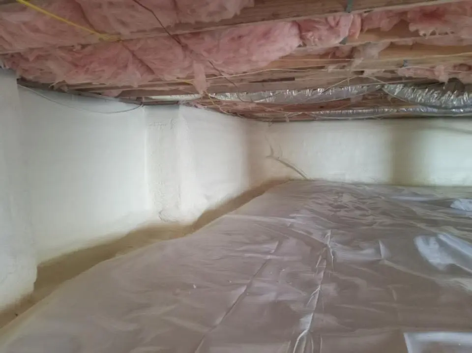 Crawl space encapsulation with closed-cell spray foam for Roof Maintenance in Orange